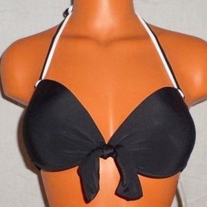 California Waves Black Push-up Triangle Bikini Top